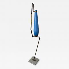  Vistosi Mid Century Floor Lamp Brass Metal and Murano Glass by Vistosi Italy 1960s - 4590524
