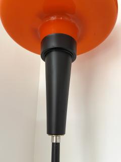  Vistosi Mid Century Modern Floor Lamp Orange Murano Glass glass by Vistosi Italy 1960s - 2788039