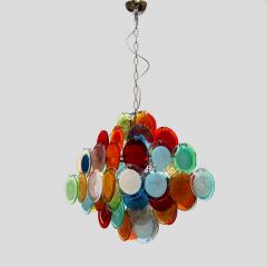  Vistosi Multicoloured Vistosi Disc of Pulegoso and Sommerso chandelier - 4472921