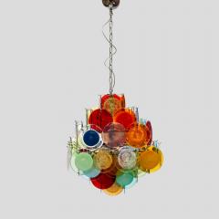  Vistosi Multicoloured Vistosi Disc of Pulegoso and Sommerso chandelier - 4472924