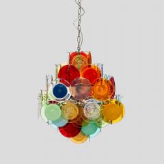  Vistosi Multicoloured Vistosi Disc of Pulegoso and Sommerso chandelier - 4472925