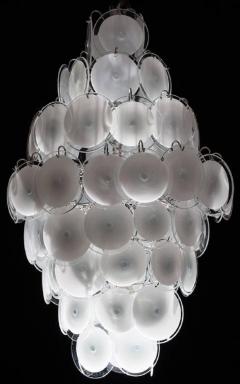  Vistosi Pair of Amazing Disc Chandeliers by Vistosi 1970s - 634383
