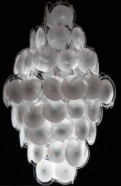  Vistosi Pair of Amazing Disc Chandeliers by Vistosi 1970s - 634387