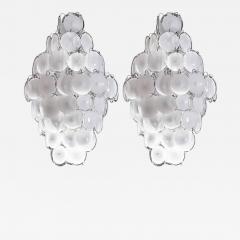  Vistosi Pair of Amazing Disc Chandeliers by Vistosi 1970s - 634618