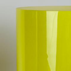  Vistosi Pair of Chrome Metal and Yellow Murano Glass Table Lamps by Vistosi 1990s - 4612844