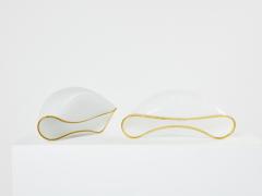  Vistosi Pair of Vistosi Orsera Italian murano glass table lamps 1970s - 2968712
