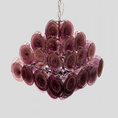  Vistosi Purple disc pulegoso glass square shaped ceiling light - 4529778