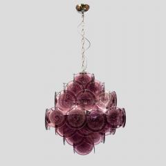  Vistosi Purple disc pulegoso glass square shaped ceiling light - 4529779