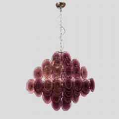  Vistosi Purple disc pulegoso glass square shaped ceiling light - 4529781