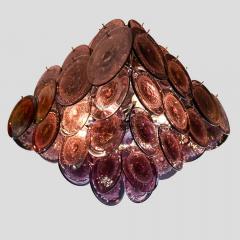  Vistosi Purple disc pulegoso glass square shaped ceiling light - 4529782