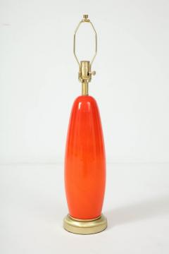  Vistosi Vibrant Orange Murano Glass Lamp - 877532