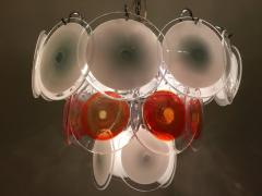  Vistosi Vistosi Disc Murano Chandelier 1970s - 670991