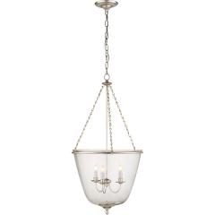  Visual Comfort Company Aerin Lauder3 Light 20 Inch Burnished Silver Leaf Jar Lantern Ceiling Light - 1694906