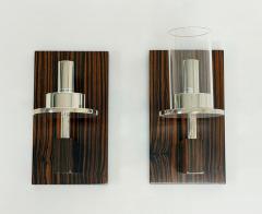  Visual Comfort Company Marian Jamieson Beam Macassar Ebony Polished Nickel Modern Wall Sconces - 4714839