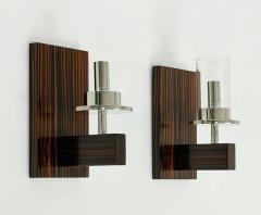  Visual Comfort Company Marian Jamieson Beam Macassar Ebony Polished Nickel Modern Wall Sconces - 4714842