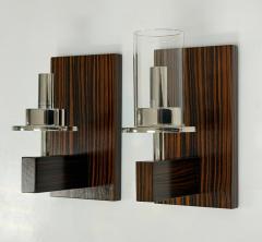 Visual Comfort Company Marian Jamieson Beam Macassar Ebony Polished Nickel Modern Wall Sconces - 4714844