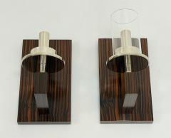  Visual Comfort Company Marian Jamieson Beam Macassar Ebony Polished Nickel Modern Wall Sconces - 4714845