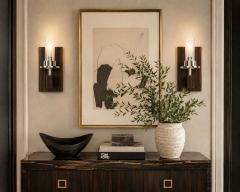 Visual Comfort Company Marian Jamieson Beam Macassar Ebony Polished Nickel Modern Wall Sconces - 4714849