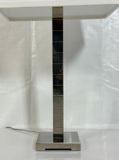  Visual Comfort Company Marian Jamieson Cube Table Lamp Polished Nickel Modernist Design - 4714749