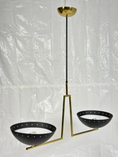  Visual Comfort Company Marian Jamieson Libra Sculptural Chandelier Brass White and Black Finish - 4715063