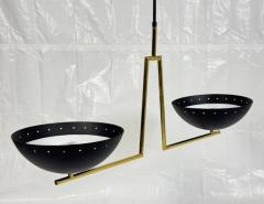 Visual Comfort Company Marian Jamieson Libra Sculptural Chandelier Brass White and Black Finish - 4715065
