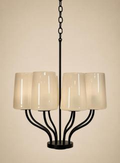  Visual Comfort Company Marian Jamieson Lolo Art Glass Bronze Chandelier American Made Lighting - 4714923