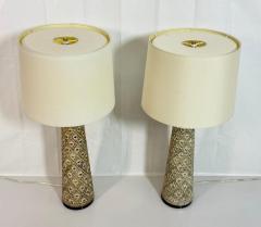  Visual Comfort Company Marian Jamieson Marina Gold Wood Brass Table Lamps Pair - 4714905