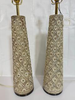  Visual Comfort Company Marian Jamieson Marina Gold Wood Brass Table Lamps Pair - 4714909