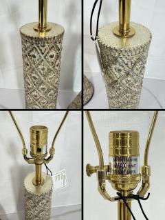  Visual Comfort Company Marian Jamieson Marina Gold Wood Brass Table Lamps Pair - 4714914