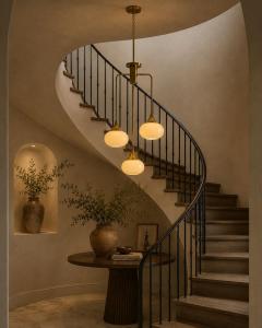  Visual Comfort Company Marian Jamieson Tamsen Chandelier in Brass Shell White Studio Glass Shades - 4714980