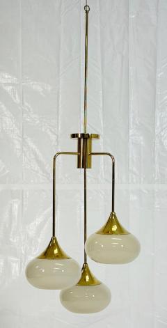  Visual Comfort Company Marian Jamieson Tamsen Chandelier in Brass Shell White Studio Glass Shades - 4714989