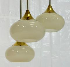  Visual Comfort Company Marian Jamieson Tamsen Chandelier in Brass Shell White Studio Glass Shades - 4714998