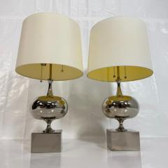  Visual Comfort Company Pair of Marian Jamieson Paris Polished Nickel Table Lamps American Lighting - 4714893