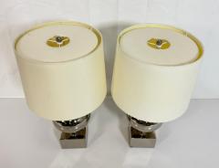  Visual Comfort Company Pair of Marian Jamieson Paris Polished Nickel Table Lamps American Lighting - 4714894