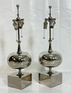  Visual Comfort Company Pair of Marian Jamieson Paris Polished Nickel Table Lamps American Lighting - 4714896
