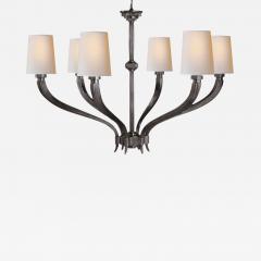  Visual Comfort Company Ruhlmann 6 Light 35 Inch Antique Pewter Chandelier Ceiling Light - 1695680