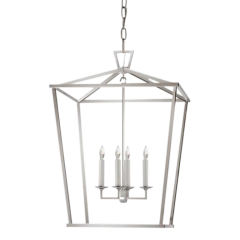  Visual Comfort Company Visual Comfort Chapman Myers Darlana Medium Lantern in Polished Nickel - 3002738