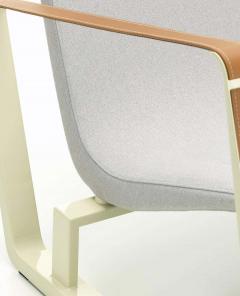  Vitra Jean Prouv Cit Lounge Chair in Gray and Ecru for Vitra - 1476969