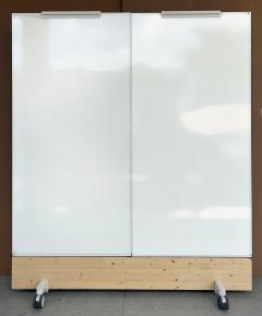  Vitra Vitra Dancing Wall Movable Office Room Dividers Fabric and White Board Sides - 4564319