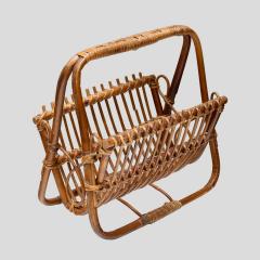  Vivai del Sud 1960s Italian bamboo magazine rack - 4415355