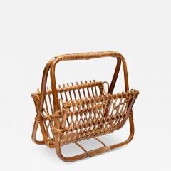  Vivai del Sud 1960s Italian bamboo magazine rack - 4419266