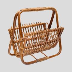  Vivai del Sud 1960s Italian bamboo magazine rack - 4419270