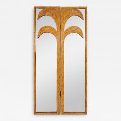  Vivai del Sud A bamboo and mirrored two fold decorative screen from the Parma series - 3460733