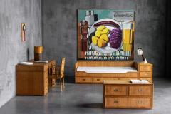  Vivai del Sud Bamboo Daybed by Vivai Del Sud Italy 1970s - 4380872