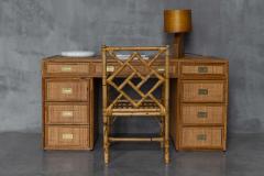  Vivai del Sud Bamboo Desk by Vivai Del Sud Italy 1970s - 4380847