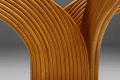  Vivai del Sud Bamboo Rattan Dining Table Vivai del Sud 1970s - 2340163