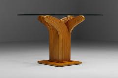  Vivai del Sud Bamboo Rattan Dining Table Vivai del Sud 1970s - 2340177