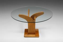  Vivai del Sud Bamboo Rattan Dining Table Vivai del Sud 1970s - 2340179