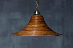  Vivai del Sud Bamboo Rattan Pendant Lamps by Vivai del Sud Italy 1970s - 3680656