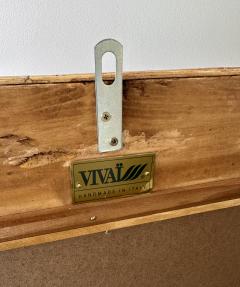  Vivai del Sud Bamboo and Rattan Mirror by Vivai Del Sud Italy 1970s - 4194295
